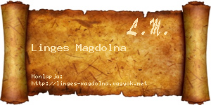Linges Magdolna névjegykártya